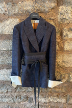 Carica l'immagine nel visualizzatore di Gallery, Ibrigu - Blazer Komon Kimono con cintura Obi
