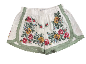 SHORTS RICAMATI PUNTO CROCE