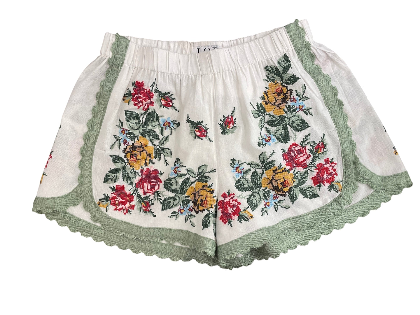SHORTS RICAMATI PUNTO CROCE